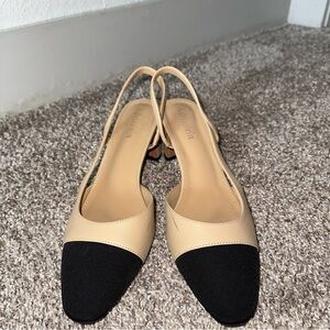 Slingback block heels - size 9 - regular width
